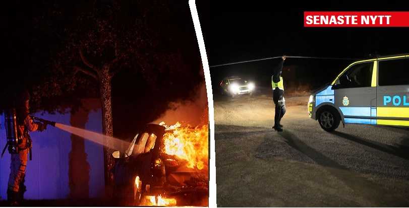 تفجير وحرق سيارة بداخلها ثلاثة أشخاص في مدينة أوبسالا - أخبار السويد